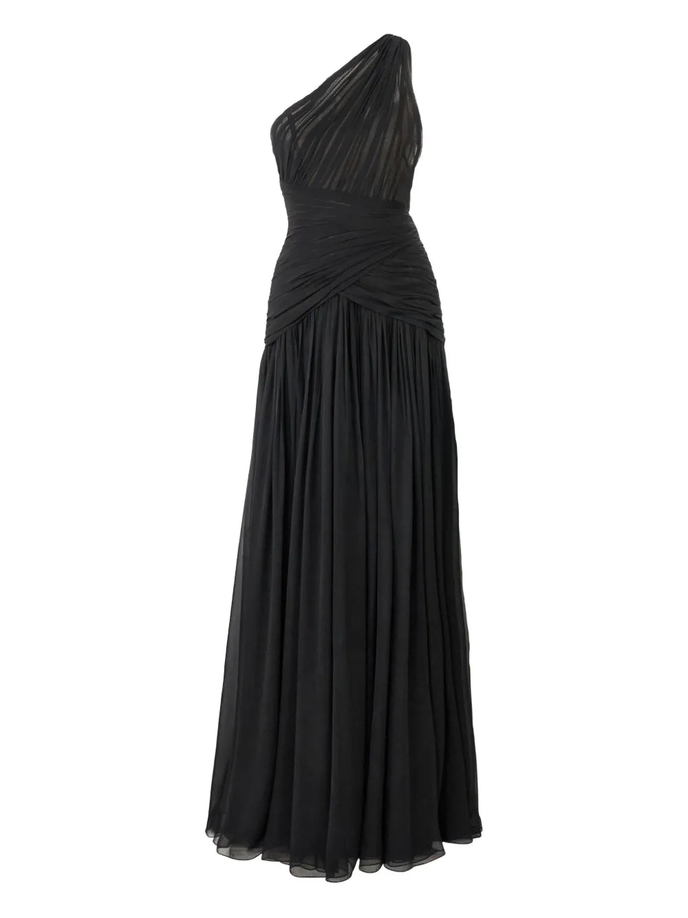 Carolina Herrera Gathered One Shoulder Gown