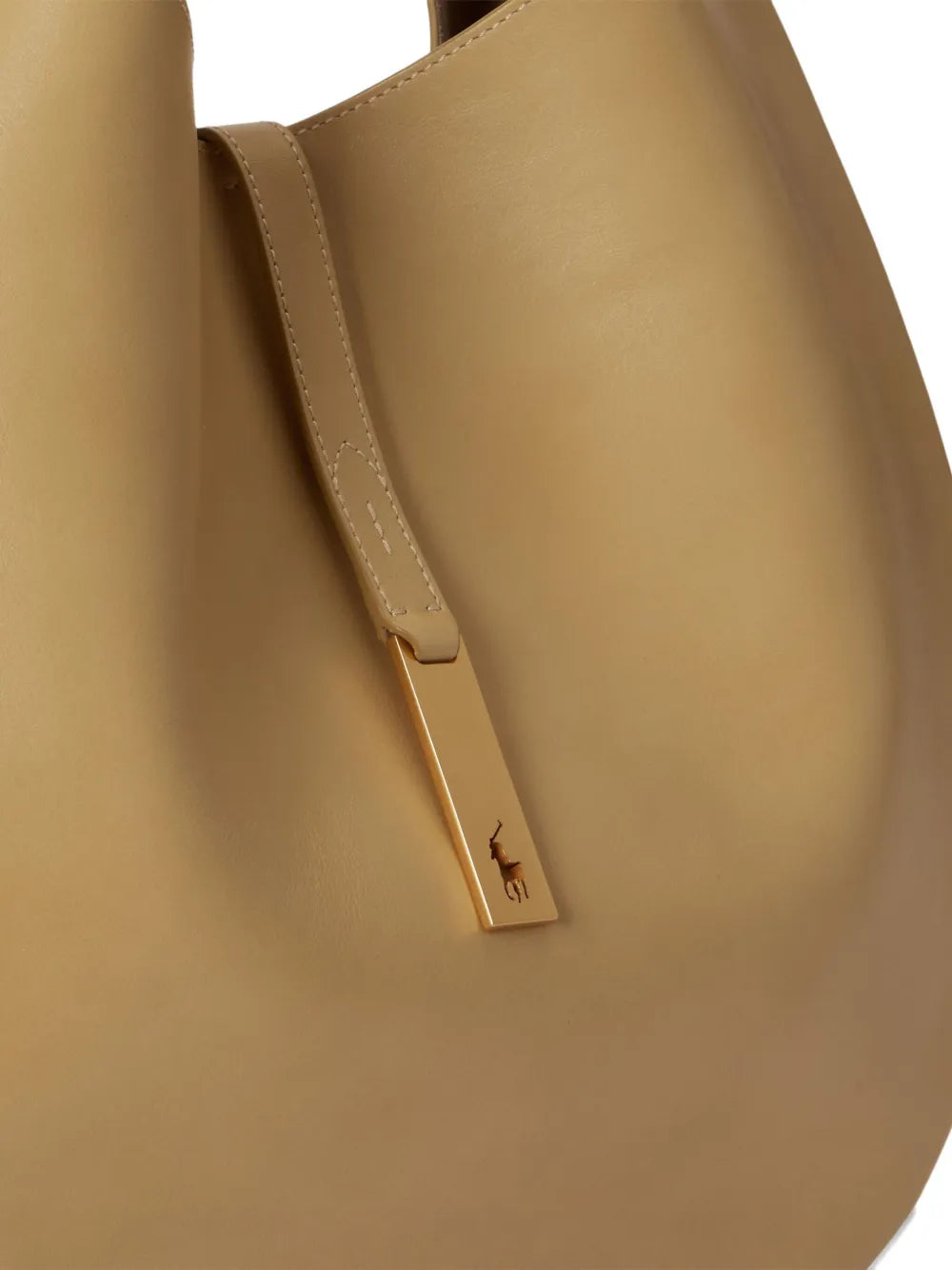 Polo Ralph Lauren Pony Plaque Leather Shoulder Bag