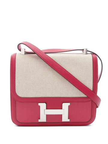 Hermes Pre Owned 2021 Toile H Berline Swift Constance Iii 24 Shoulder Bag