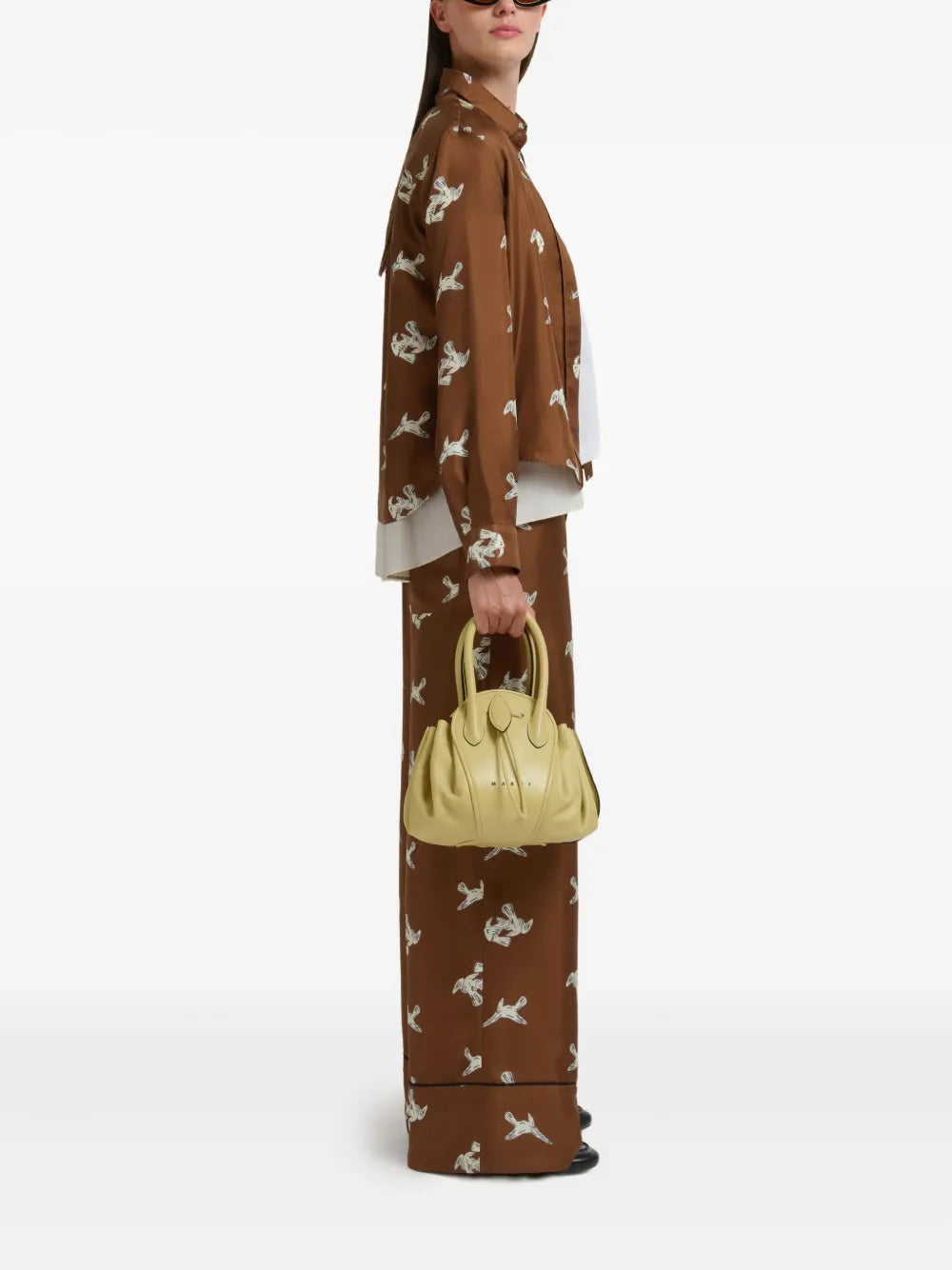 Marni Tubular Handle Tulipea Shoulder Bag