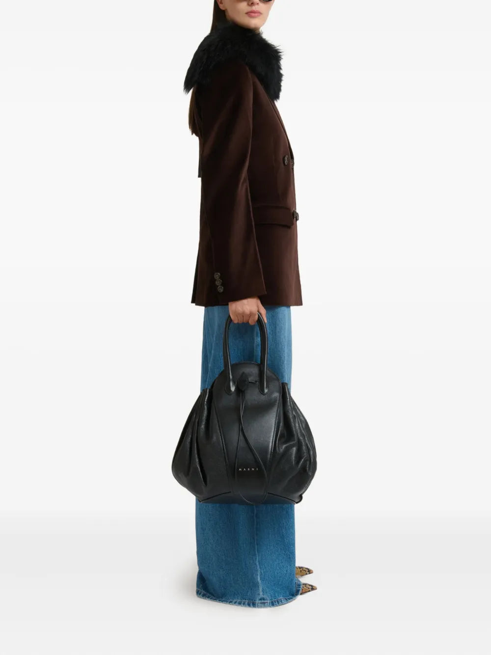 Marni Tubular Handle Tulipea Shoulder Bag