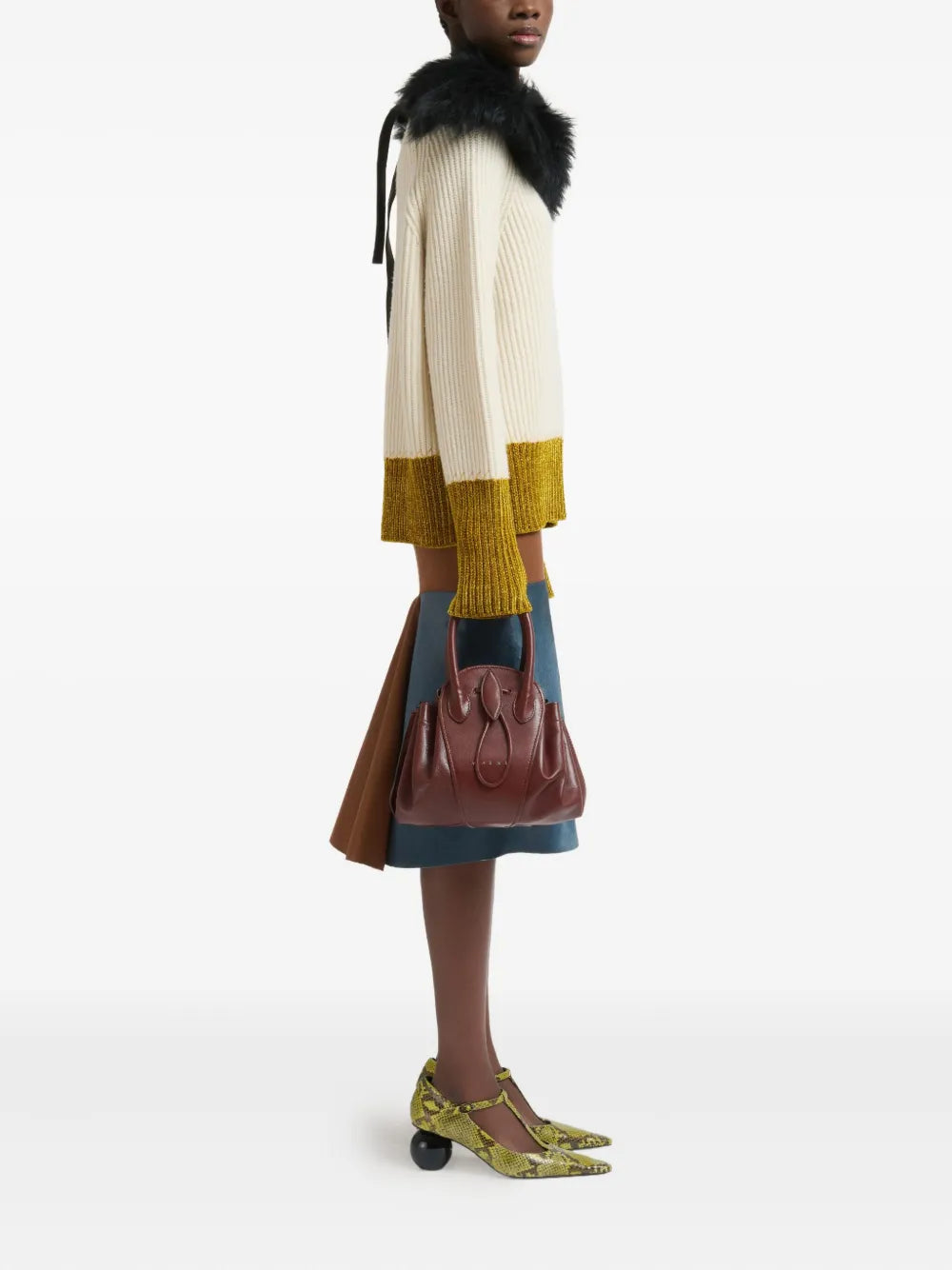Marni Tubular Handles Tulipea Shoulder Bag