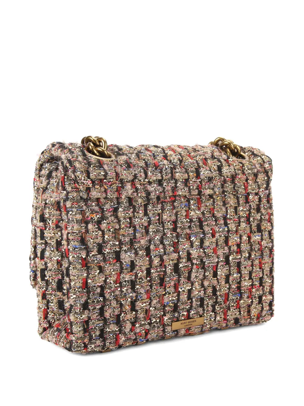 Kurt Geiger London Tweed Texture Shoulder Bag