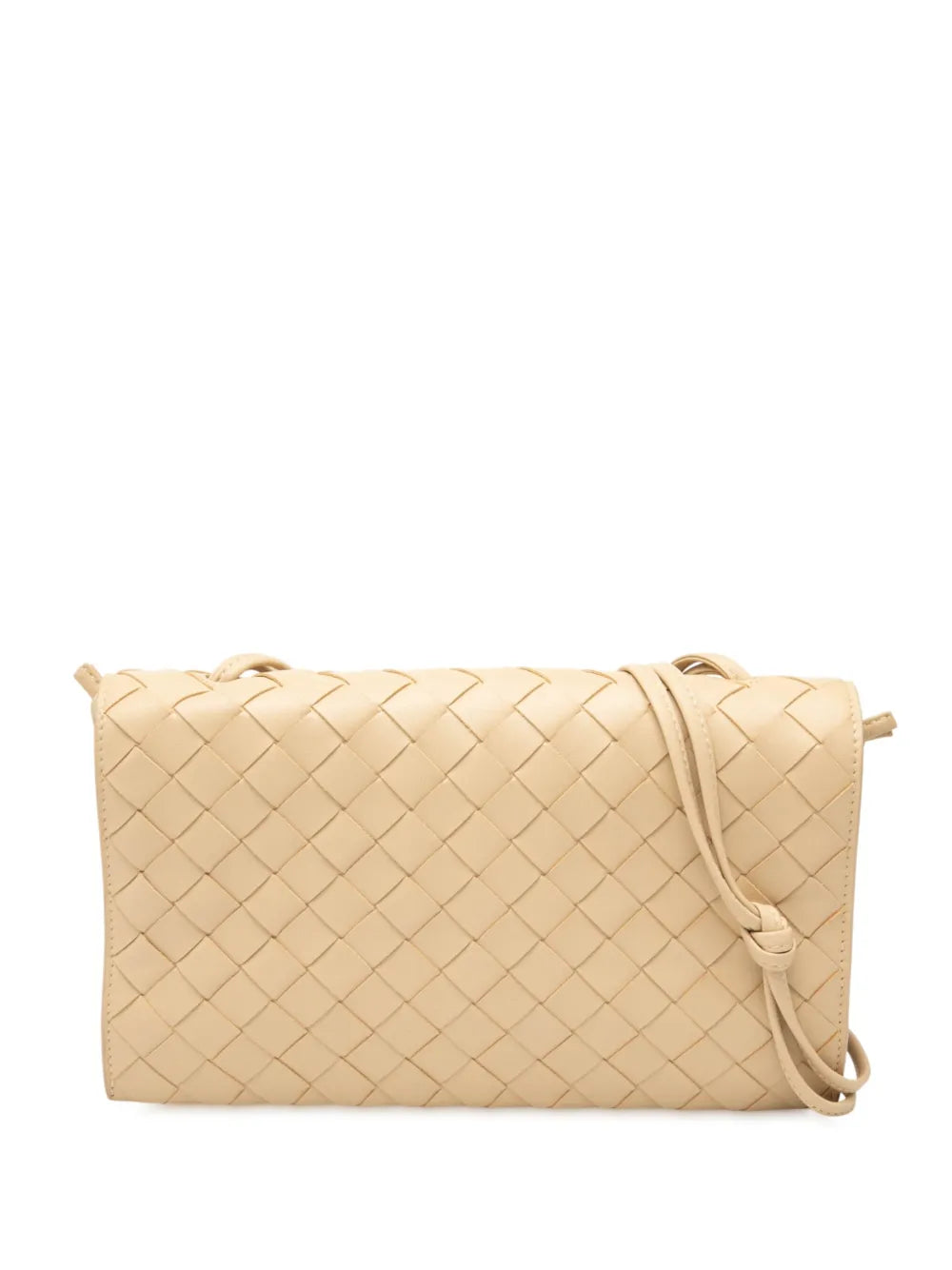 Bottega Veneta Pre Owned 2012 2025 Nappa Intrecciato Trio Pouch On Strap Shoulder Bag