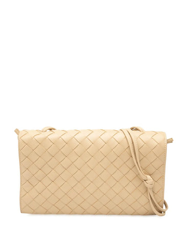 Bottega Veneta Pre Owned 2012 2025 Nappa Intrecciato Trio Pouch On Strap Shoulder Bag