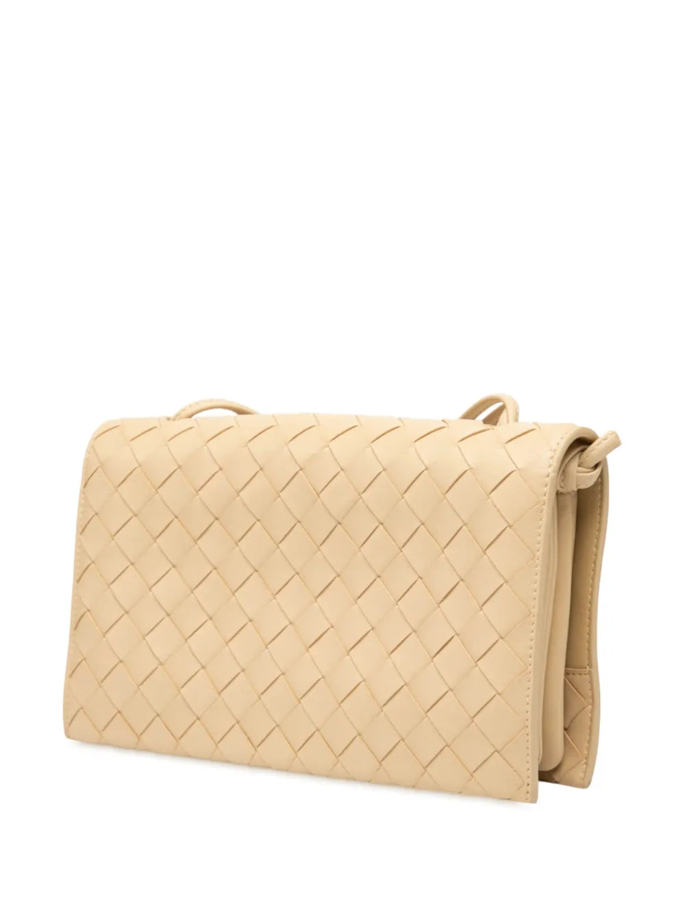 Bottega Veneta Pre Owned 2012 2025 Nappa Intrecciato Trio Pouch On Strap Shoulder Bag