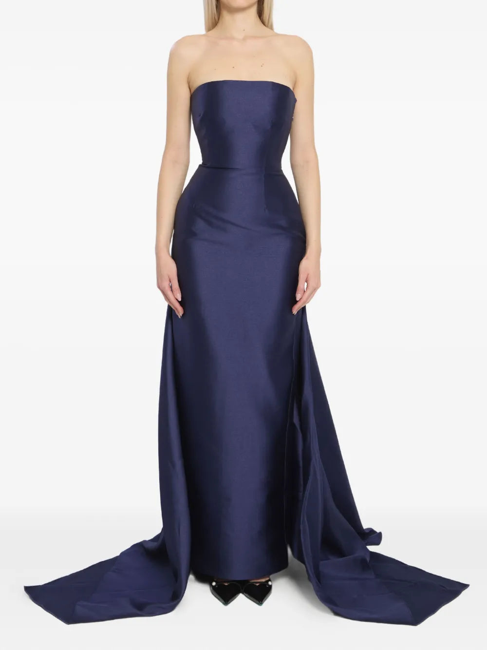 Solace London Imani Double Train Maxi Dress