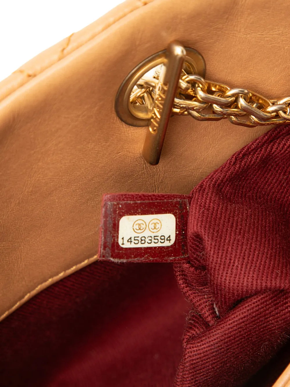 Chanel Pre Owned 2010 2011 Medium Lambskin Just Mademoiselle Bowling Bag Shoulder Bag
