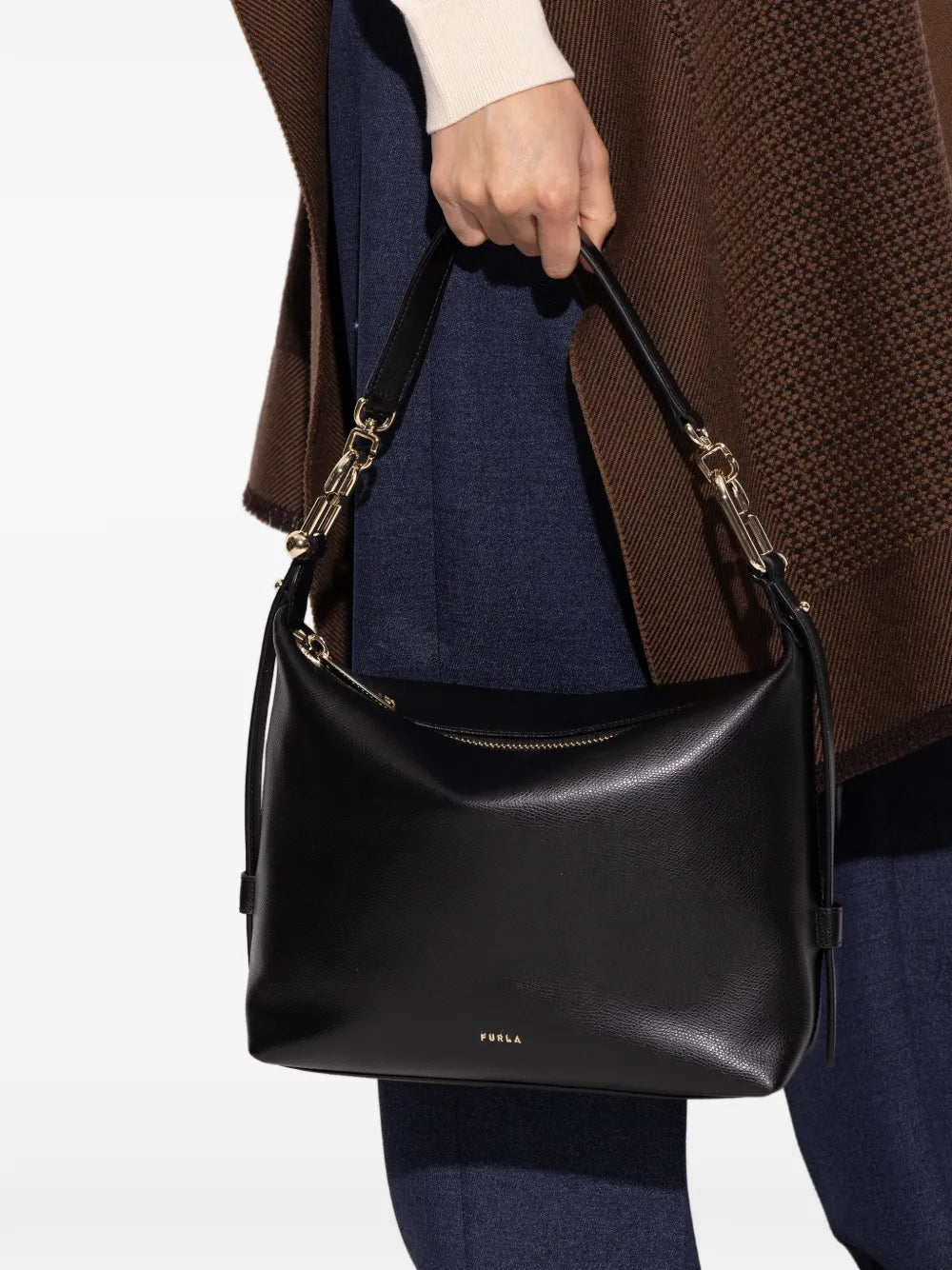 Furla Small Tonie Leather Tote Bag