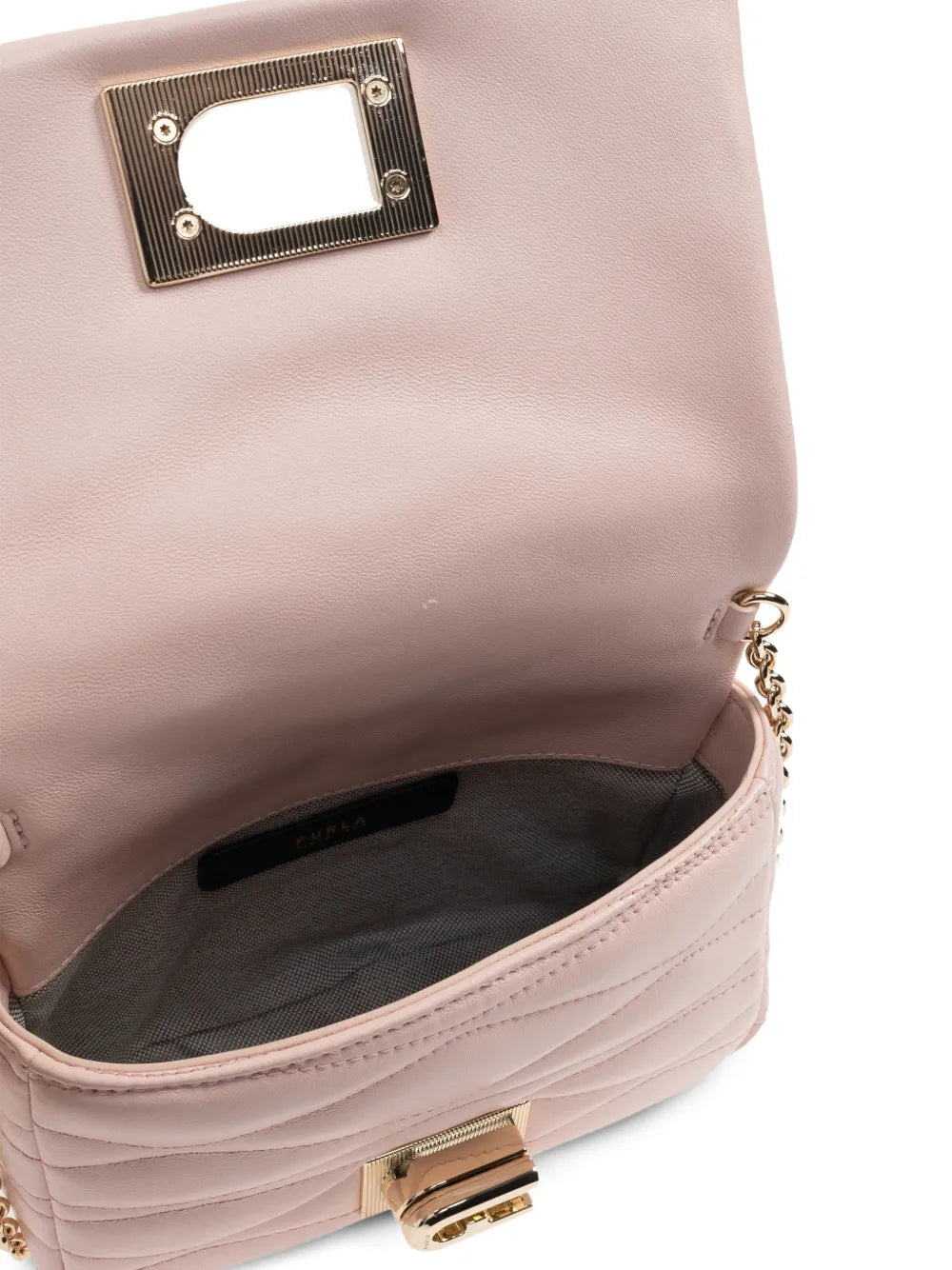Furla Mini 1927 Quilted Chain Strap Cross Body Bag