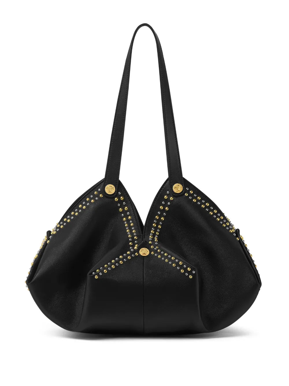 Versace Protea Leather Shoulder Bag