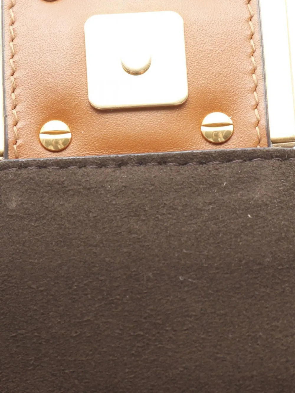 Fendi Pre Owned 2010 2025 Leather Flat Baguette Shoulder Bag