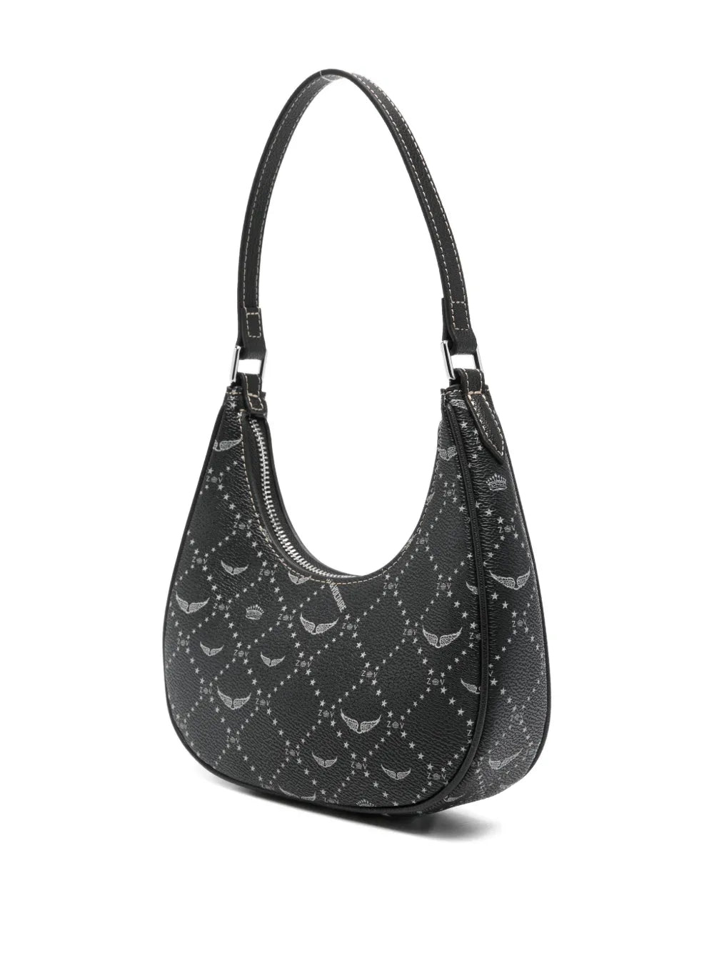Zadigvoltaire Z Night Out Logo Graphic Shoulder Bag