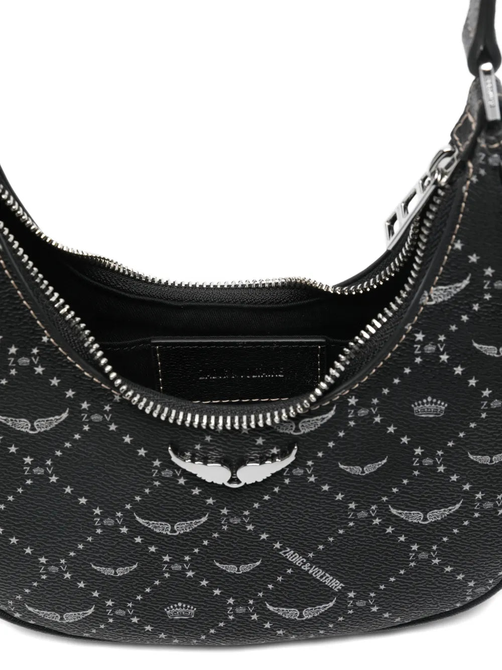 Zadigvoltaire Z Night Out Logo Graphic Shoulder Bag
