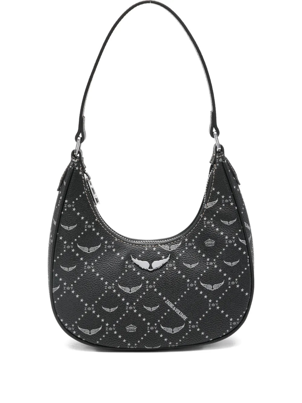 Zadigvoltaire Z Night Out Logo Graphic Shoulder Bag