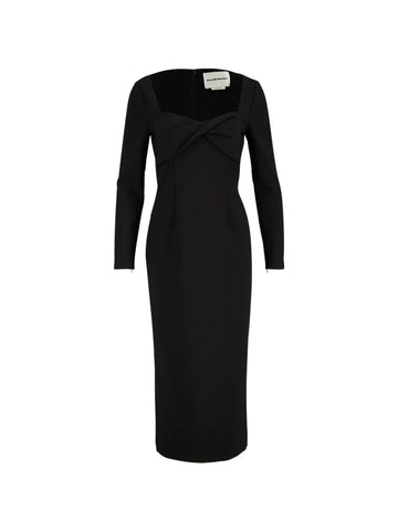 Roland Mouret Twist Detail Long Sleeve Dress