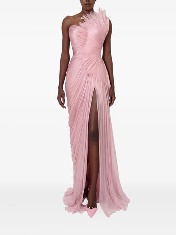 Iris Serban Winnona One Shoulder Maxi Dress