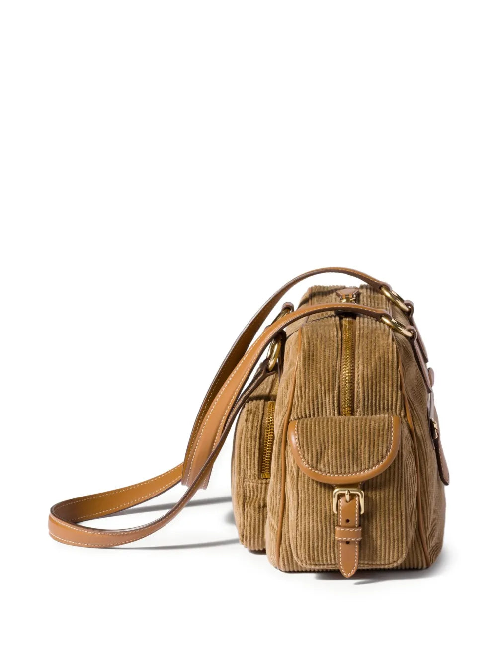 Miu Miu Pocket Corduroy Shoulder Bag