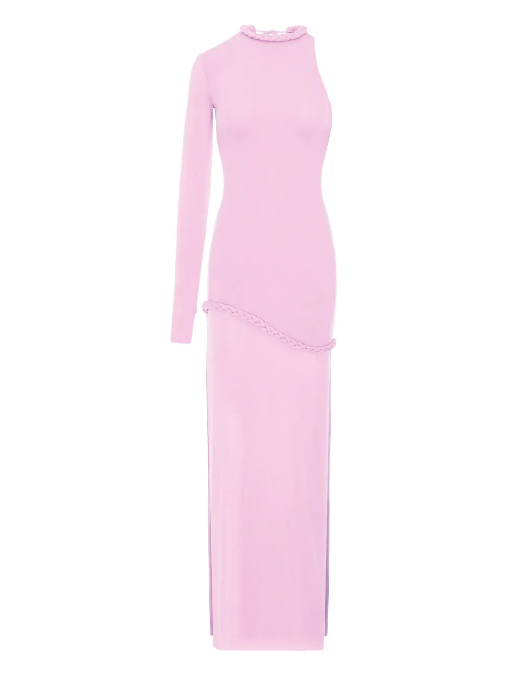 Manuri Candy One Sleeve Braided Detail Maxi Dress