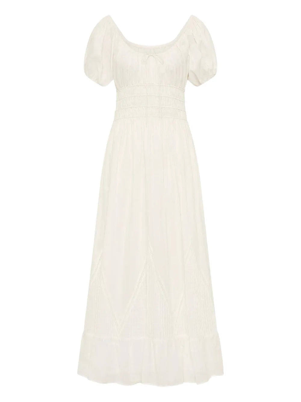 Faithfull The Brand Sunniva Puffed Sleeve Midi Dress
