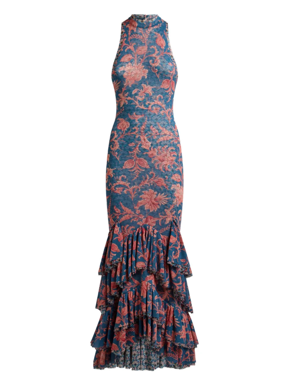 Etro Floral Print Ruffled Dress