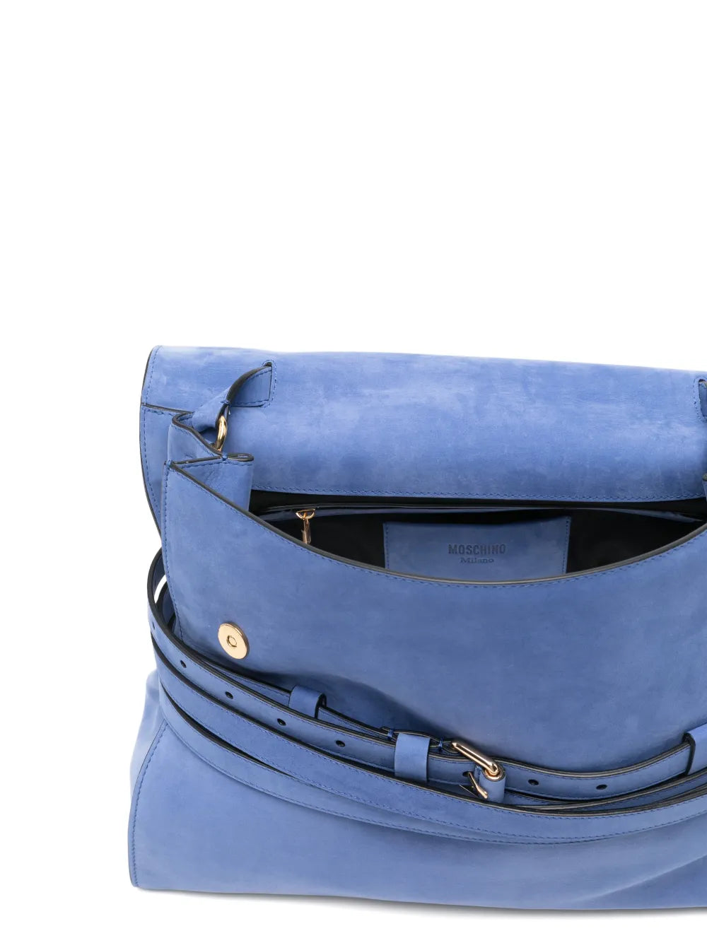 Moschino Logo Detail Buckle Shoulder Bag