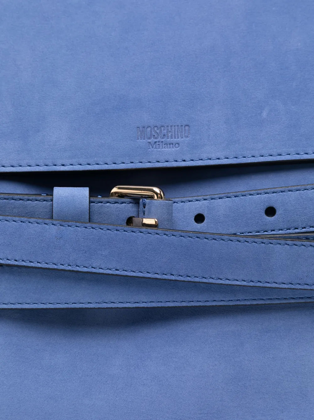 Moschino Logo Detail Buckle Shoulder Bag