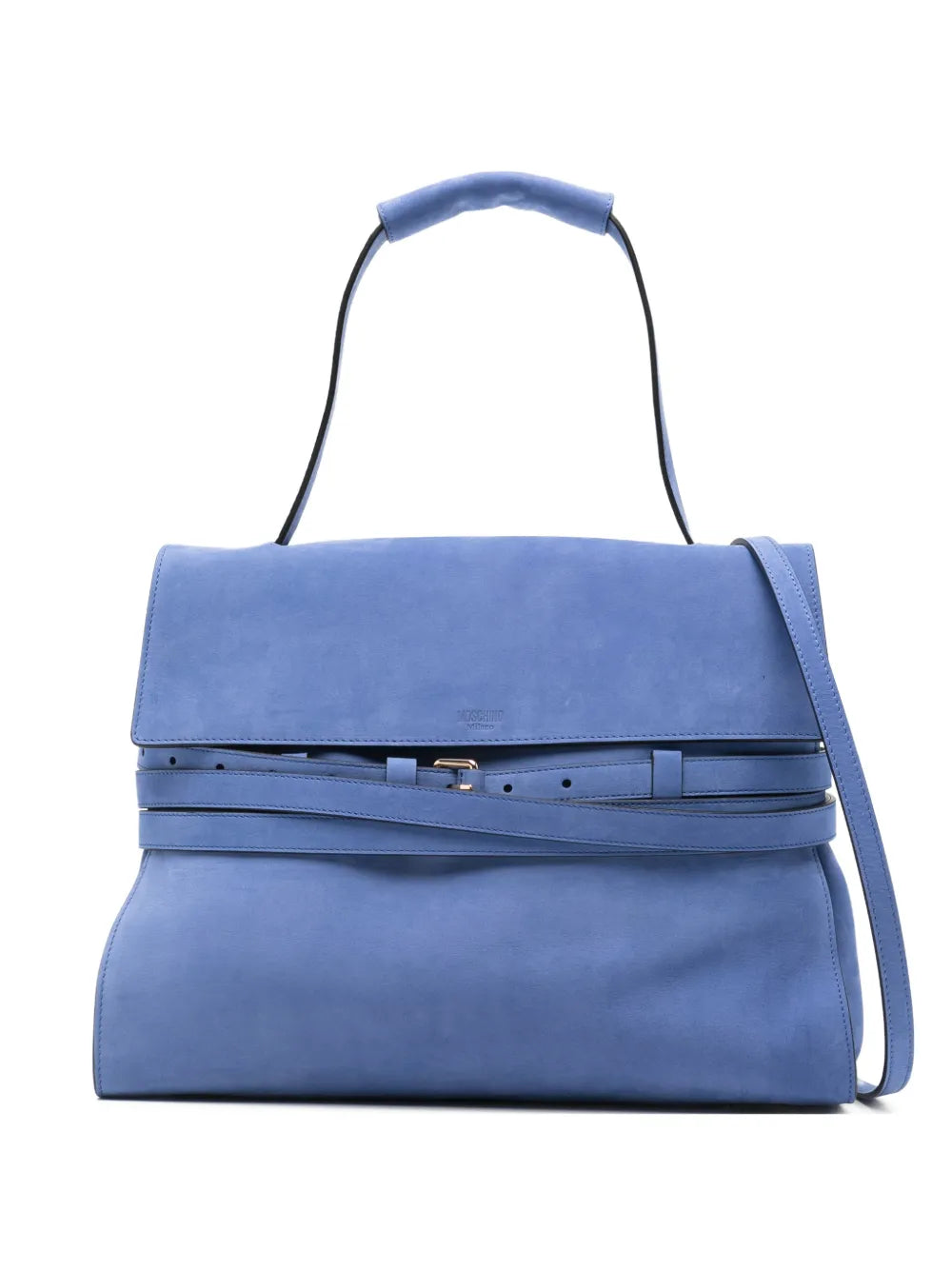 Moschino Logo Detail Buckle Shoulder Bag