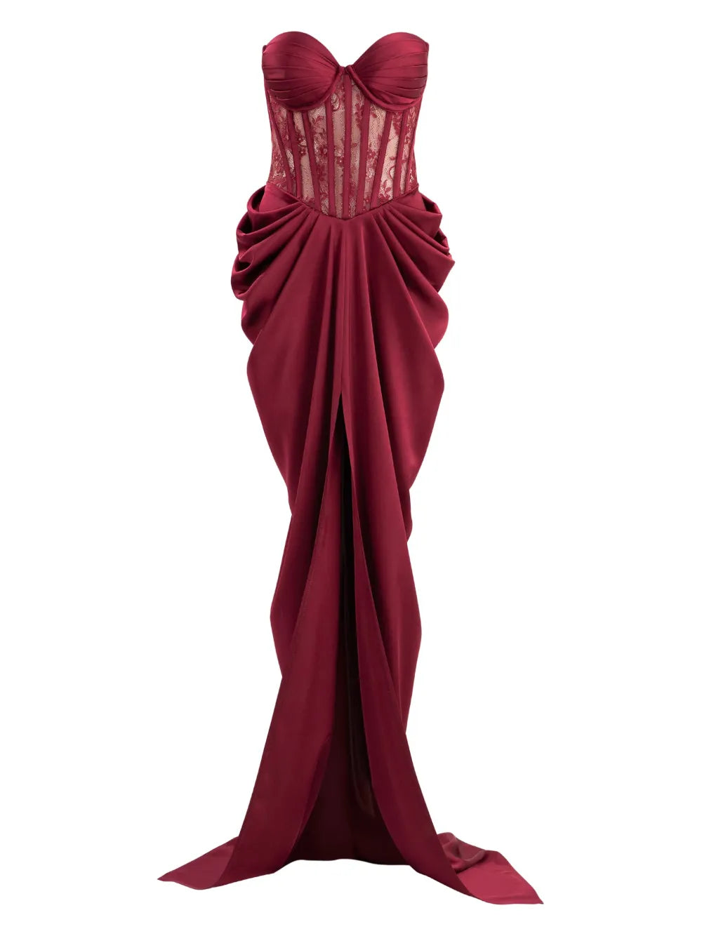 Ana Radu Lace Detailed Corset Style Maxi Dress