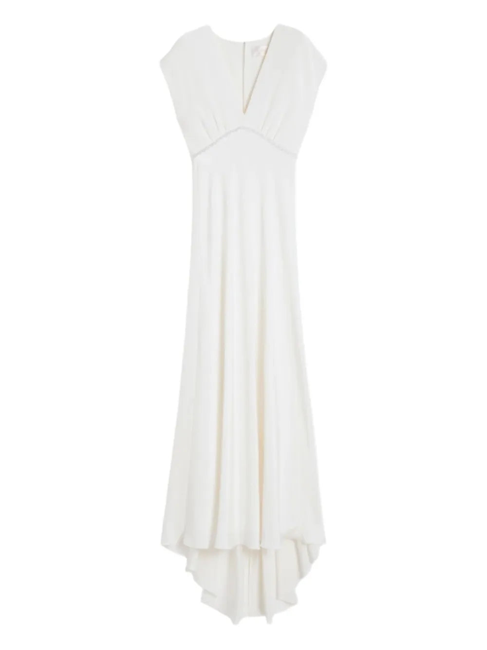 Max Mara Burano V Neck Embellished Maxi Dress