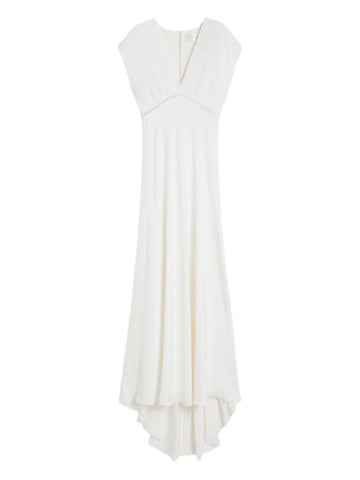 Max Mara Burano V Neck Embellished Maxi Dress