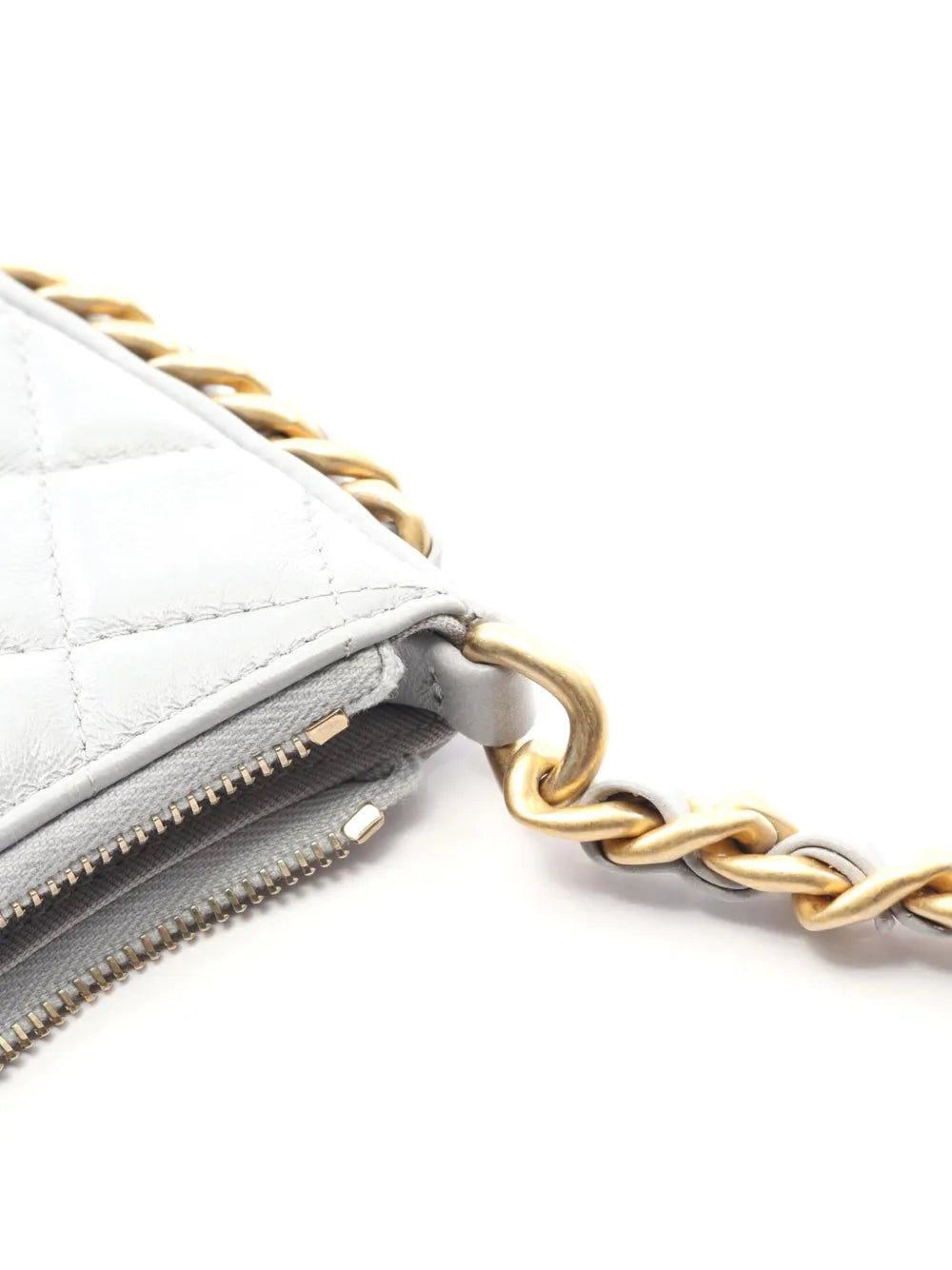 Chanel Pre Owned 2021 2025 Cc Quilted Lambskin Chain Around Hobo Shoulder Bag