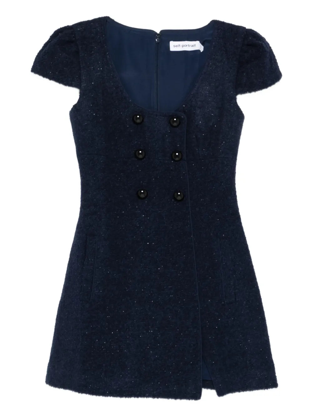 Self Portrait Buttoned Mini Dress
