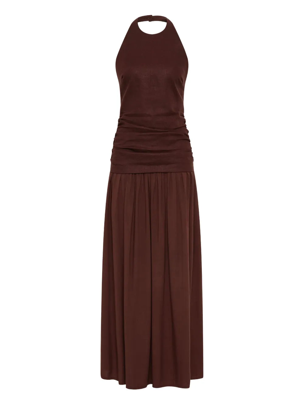 Faithfull The Brand Tali Ruched Maxi Dress