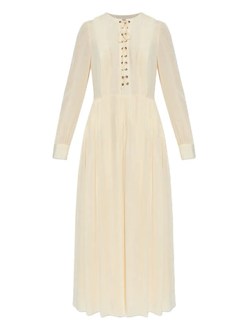 Ulla Johnson Veria Lace Up Midi Dress