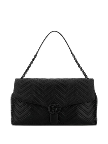 Gucci Gg Chevron Leather Shoulder Bag