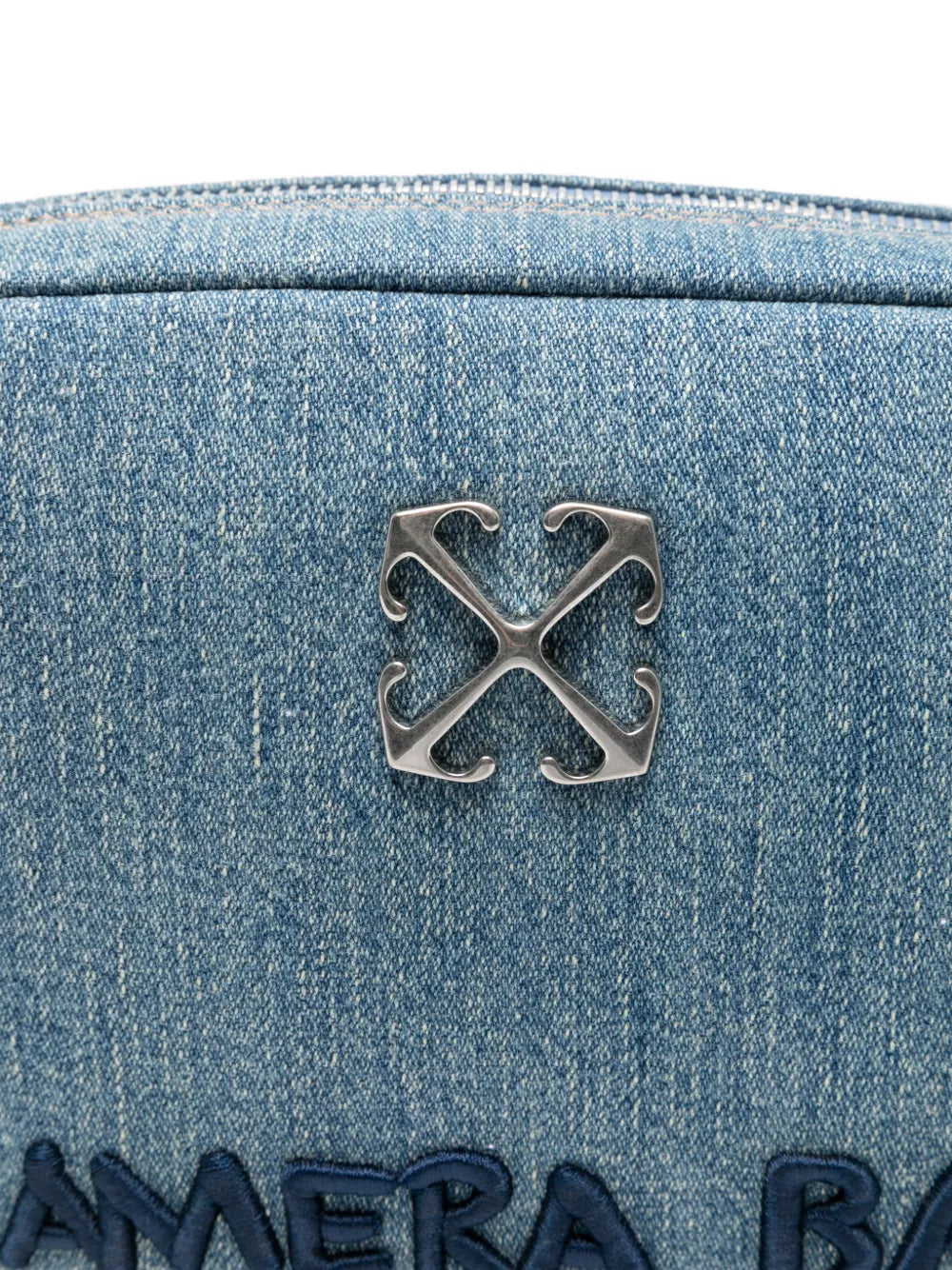 Off White Jitney Camera Logo Plaque Cross Body Bag