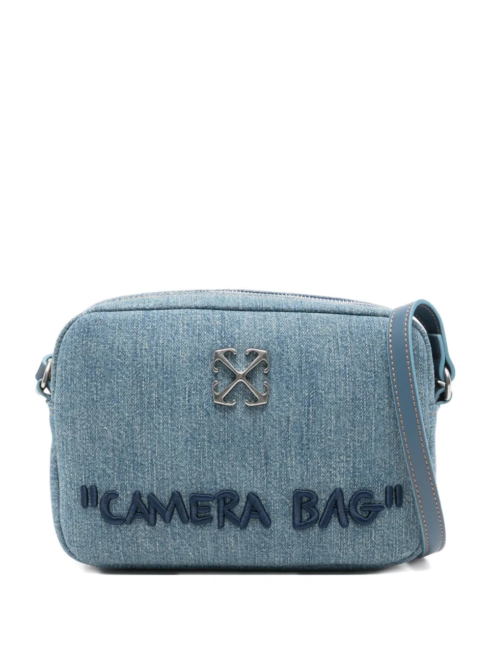 Off White Jitney Camera Logo Plaque Cross Body Bag