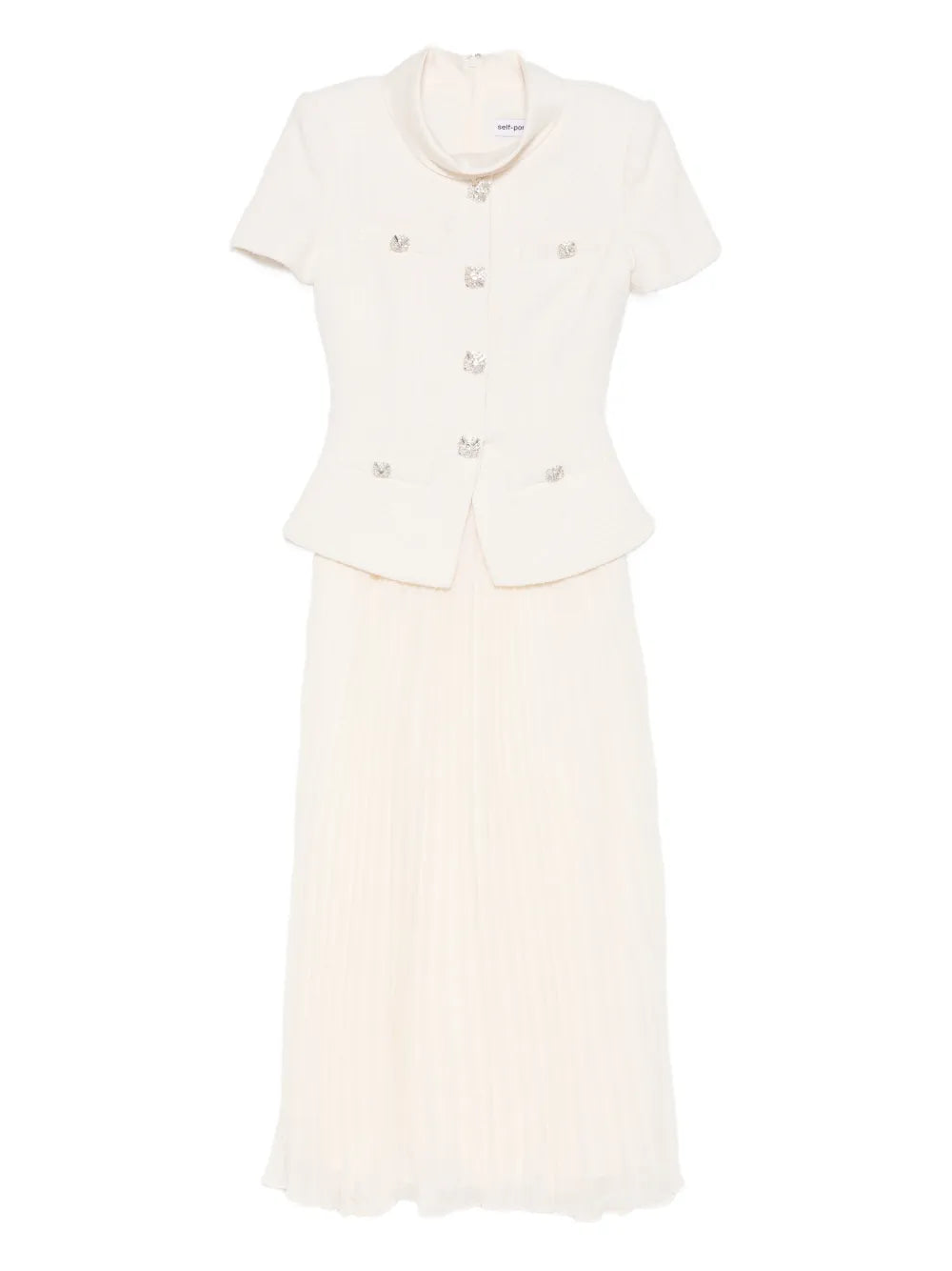 Self Portrait Panelled Midi Dress