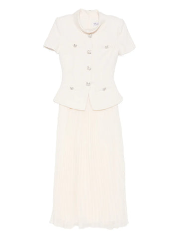 Self Portrait Panelled Midi Dress