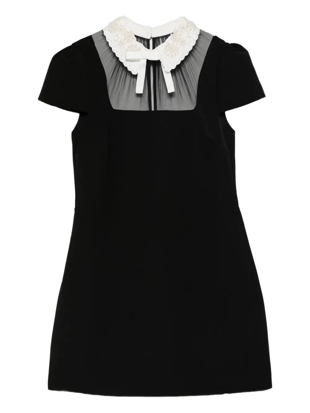 Self Portrait Beaded Collar Mini Dress