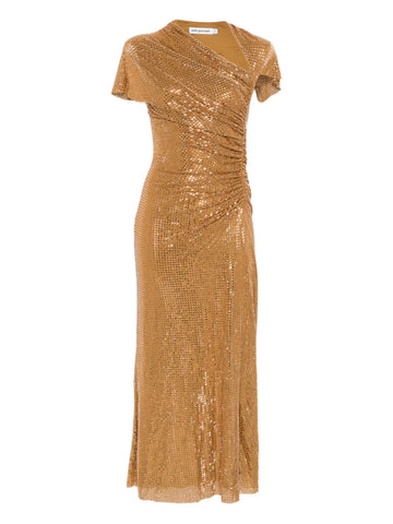 Self Portrait Rhinestoned Embellished Midi Dress