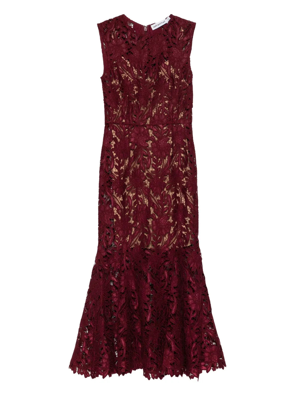 Self Portrait Sleeveless Midi Dress