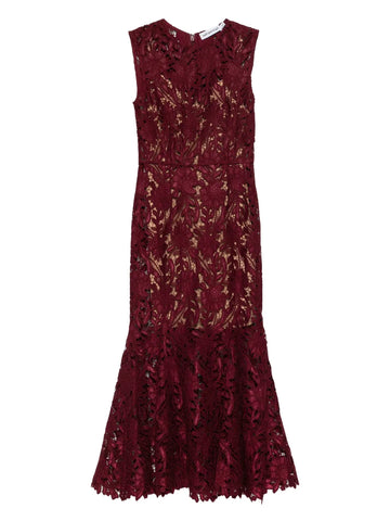Self Portrait Sleeveless Midi Dress