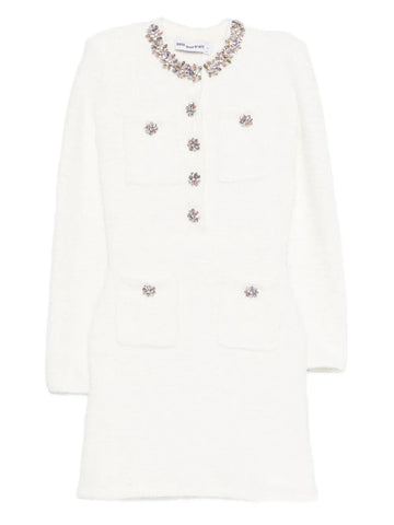 Self Portrait Embellished Pocket Mini Dress