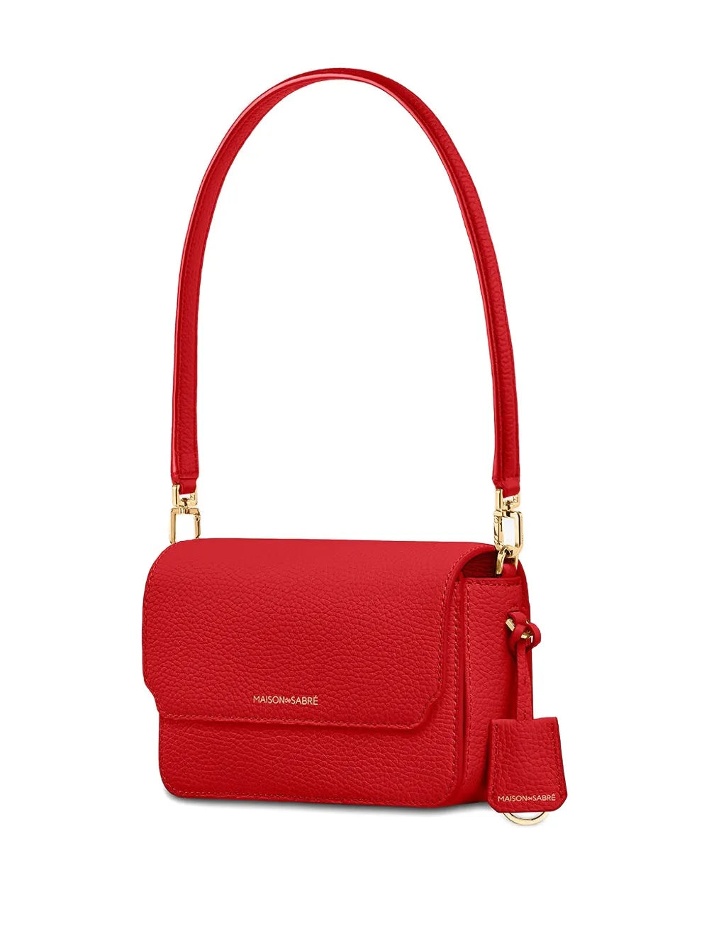 Maison De Sabre Leather Flap Shoulder Bag