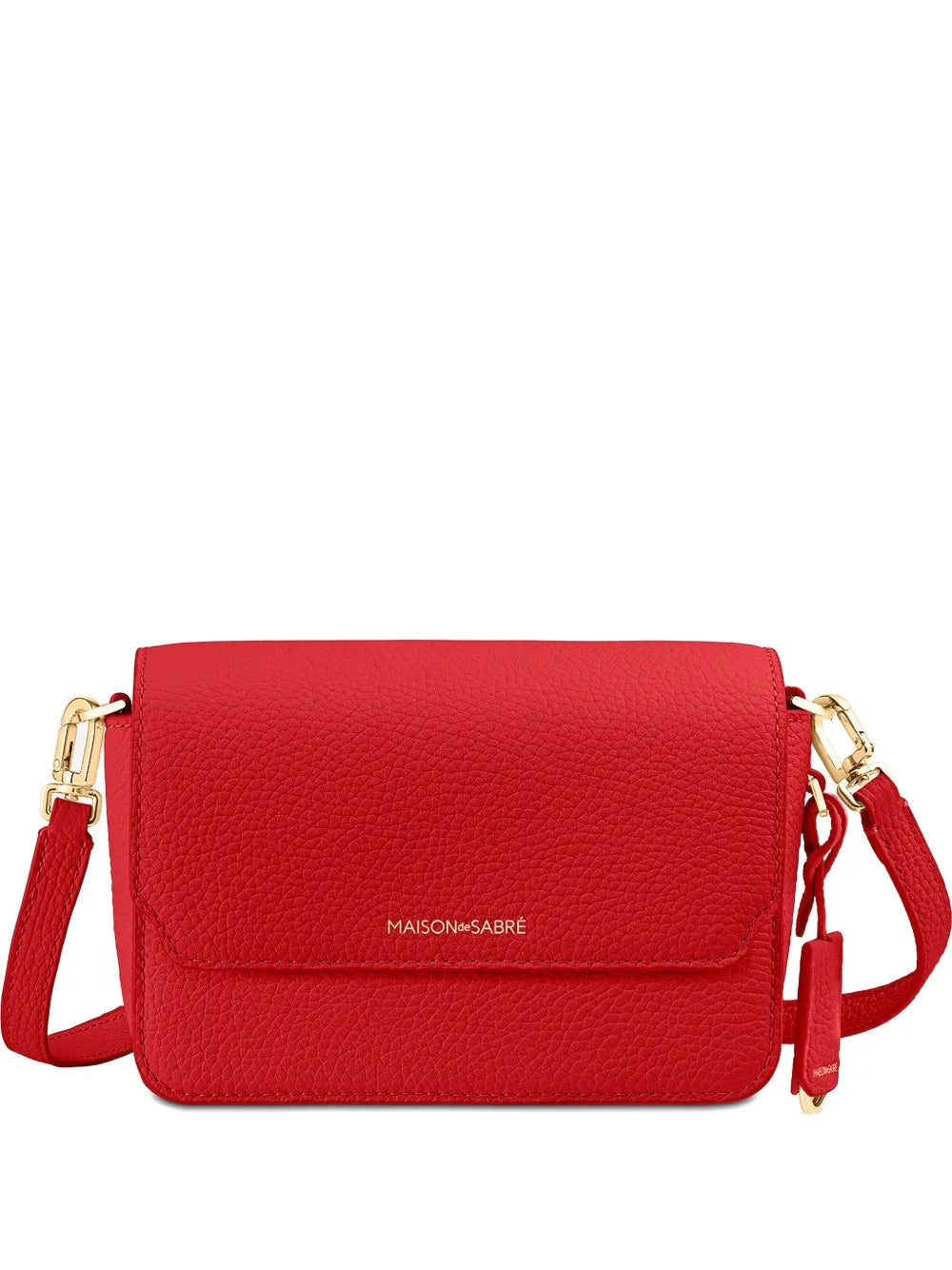 Maison De Sabre Leather Flap Shoulder Bag