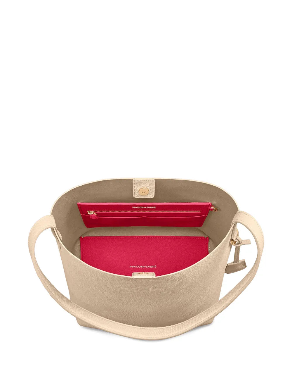 Maison De Sabre Leather Bucket Soft Tote