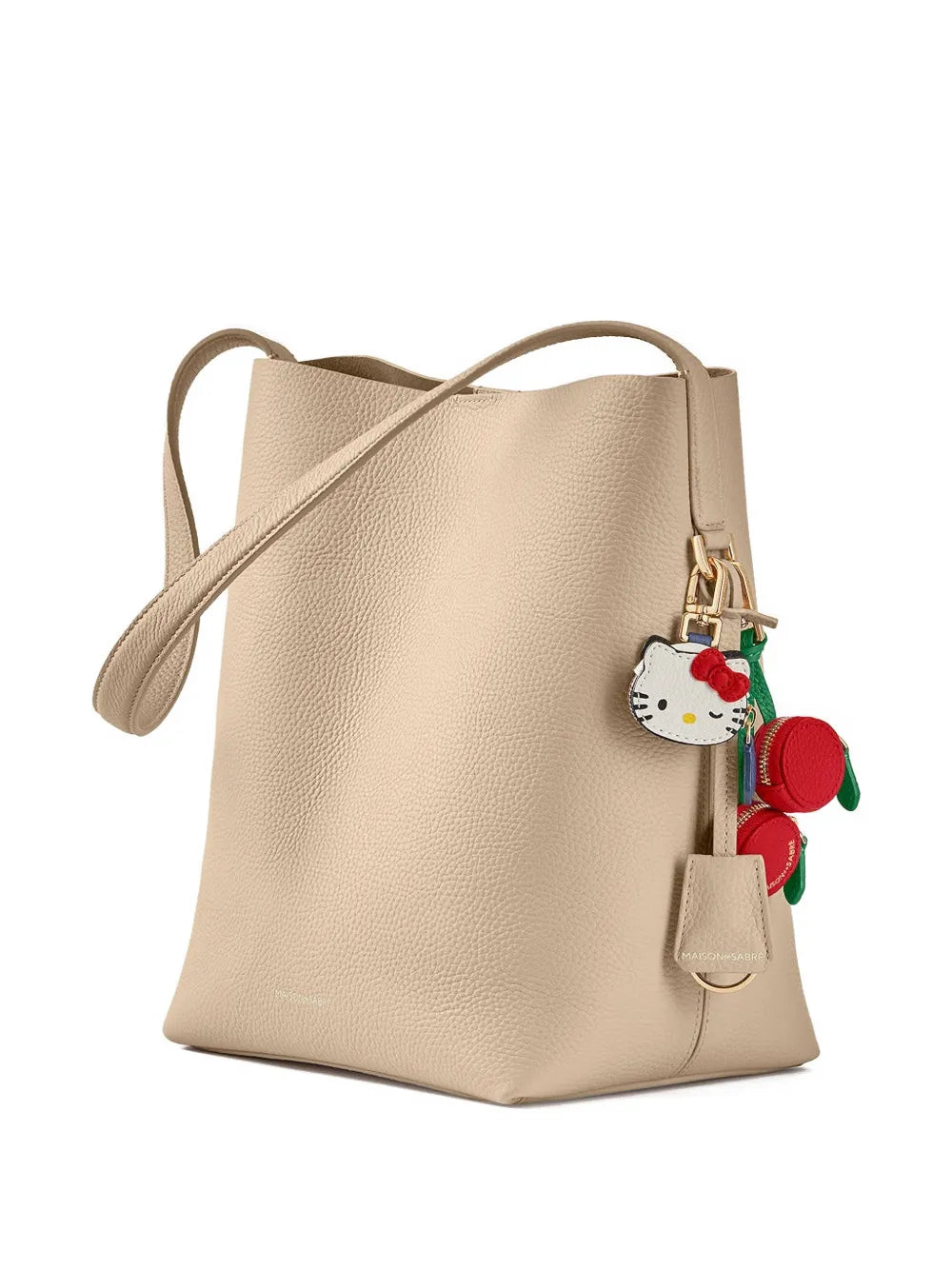 Maison De Sabre Leather Bucket Soft Tote