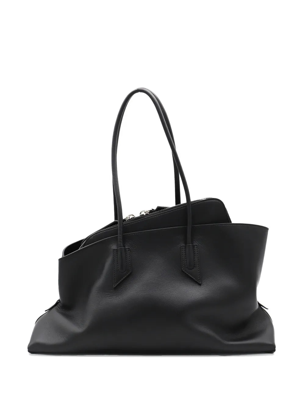 The Attico Medium La Passeggiata Leather Shoulder Bag